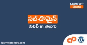 Read more about the article సబ్-డొమైన్ CREATE చెయ్యండి ఇలా